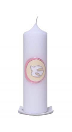 Taufkerze Taube Modern